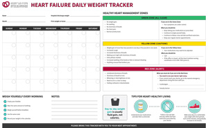 Heart Failure Daily Weight Tracker