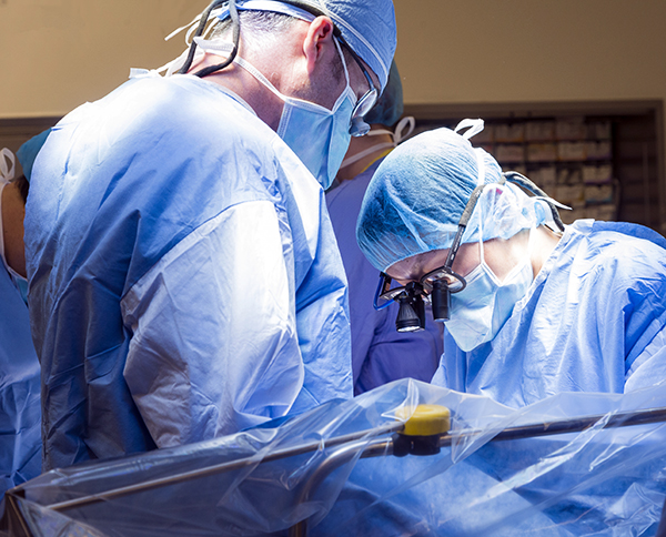 Cardiac surgeons in the operating room