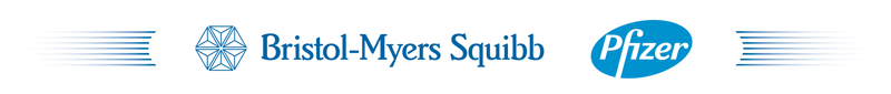 Bristol-Myers Squibb and Pfeizer logo