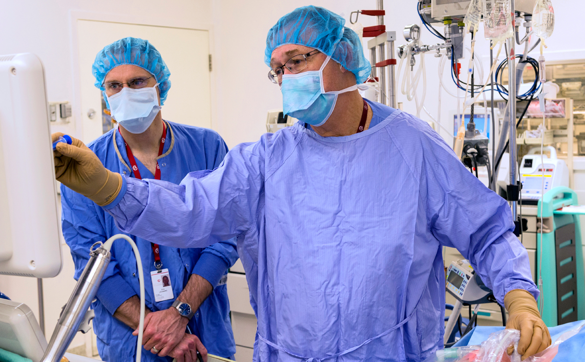 Photo of Cardiac Anesthesiologist and Resident