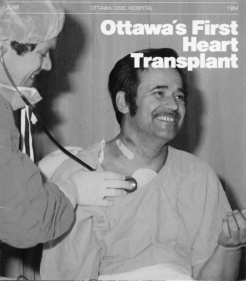 Photo of Ottawa's first heart transplant recipient