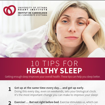10 tips for healthy sleep. Poster thumbnail image