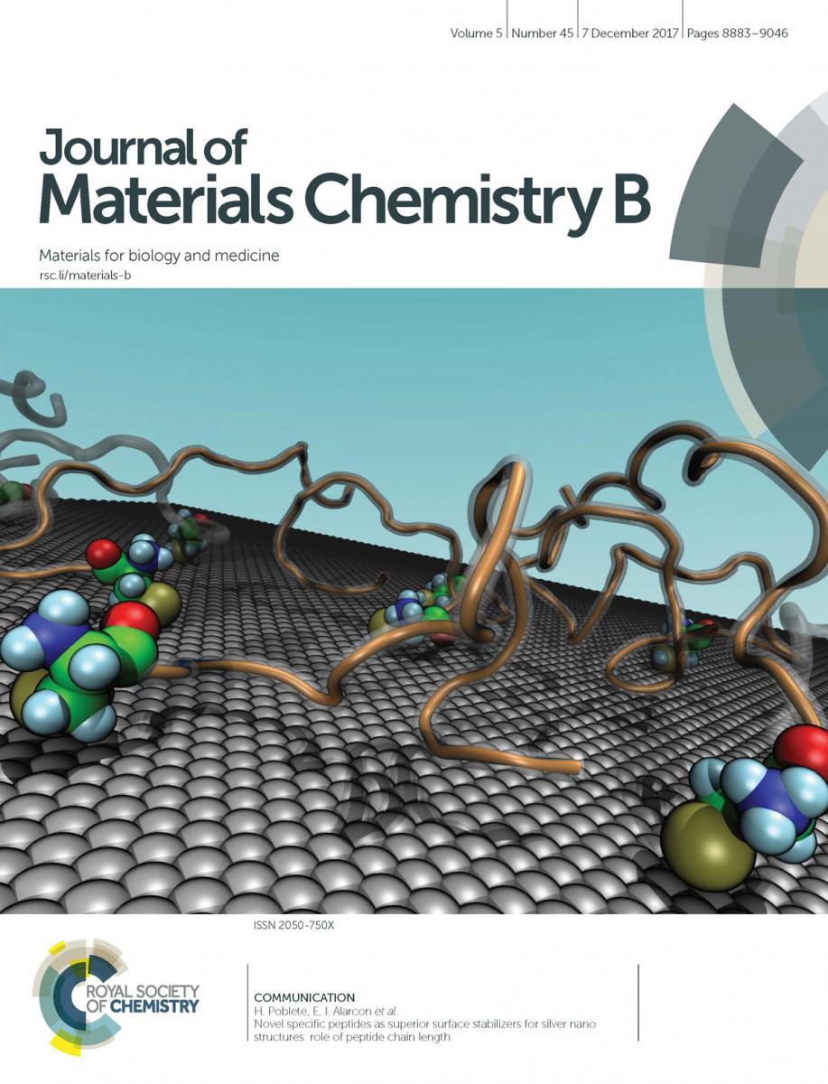 Journal of Materials Chemistry B. December 2017 Cover page