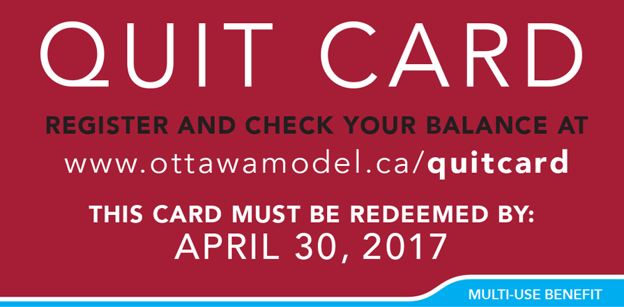Quit card poster