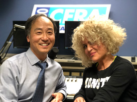 Dr. Paul Oh and CFRA radio host Dahlia Kurtz.