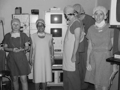 Opening of a catheterization lab, June 1976