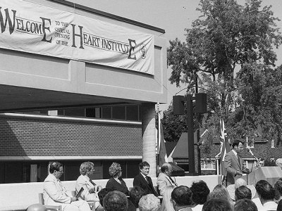 Opening of Phase 2 of the Heart Institute, 1983