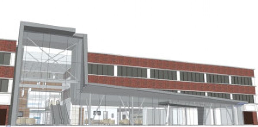 An artist's rendition of the Main Entrance of the UOHI
