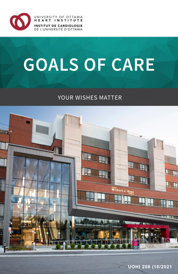 Goals of Care cover page