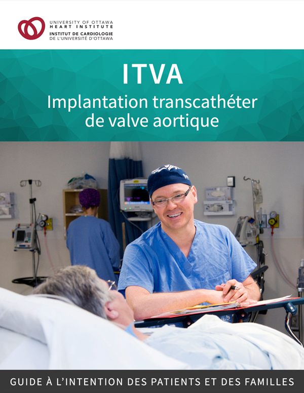 ITVA : Implantation transcathéter de valvule aortique - Guide à l'intention des patients - page couverture
